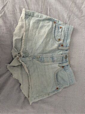 Levi's Light Blue Cutoff Denim Shorts